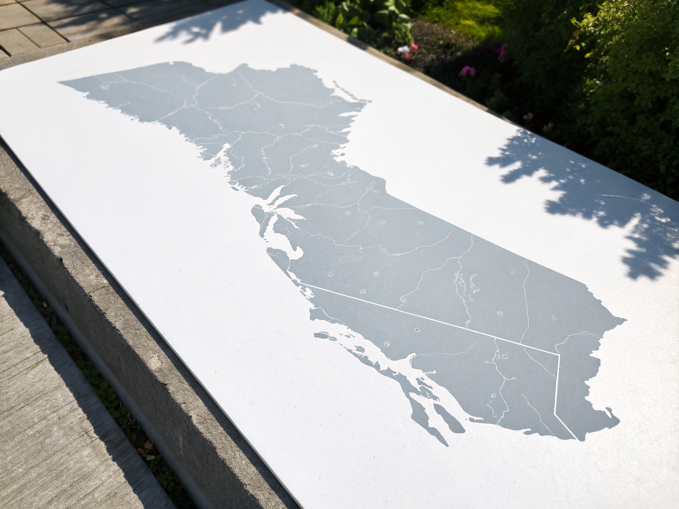 British Columbia Map Watermark